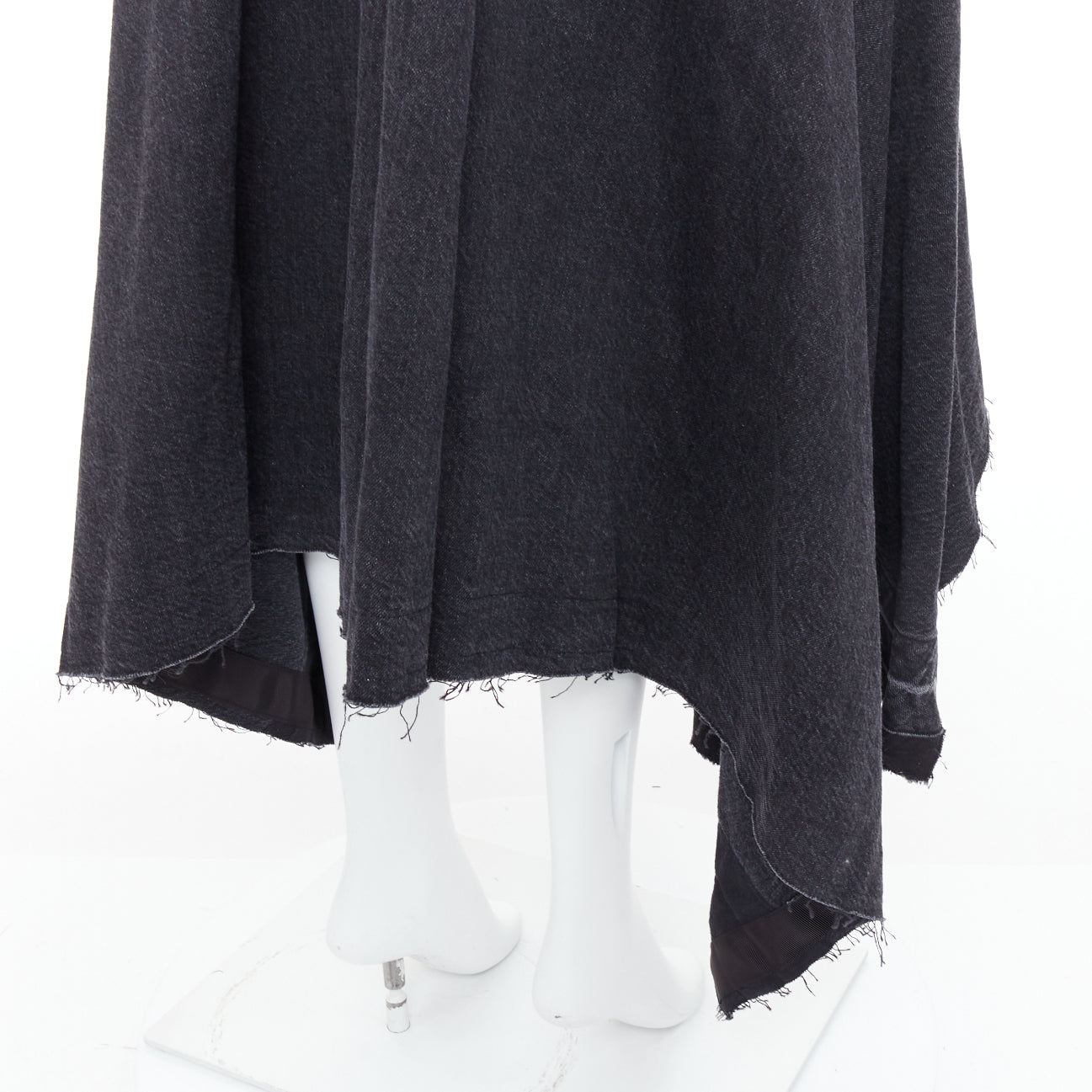 Sacai Asymmetric Denim Skirt - Back view