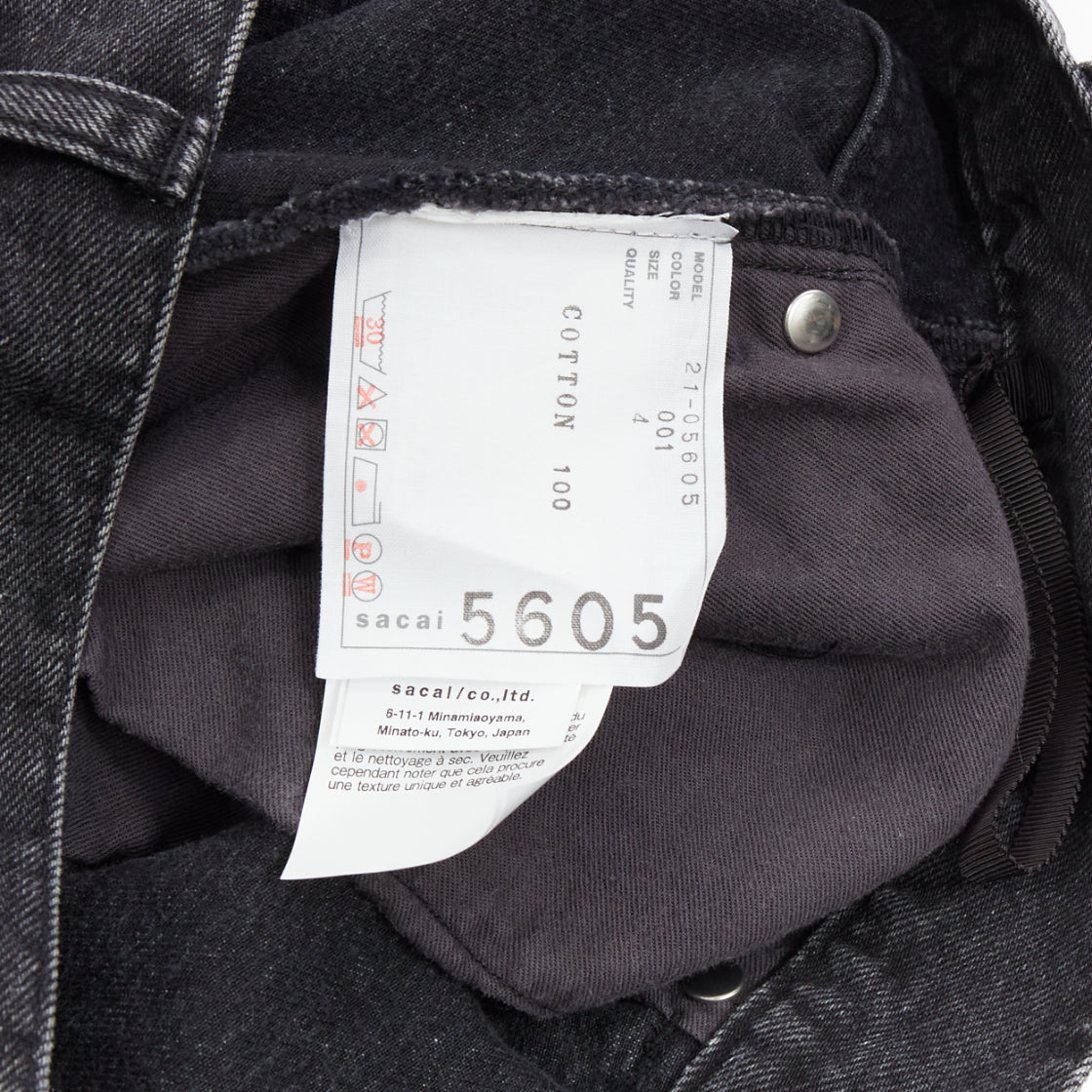 Sacai Asymmetric Denim Skirt - Image 10