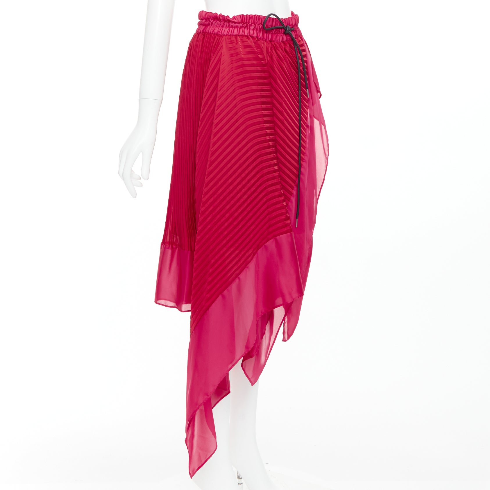 Sacai Satin Drawstring Skirt - Image 6