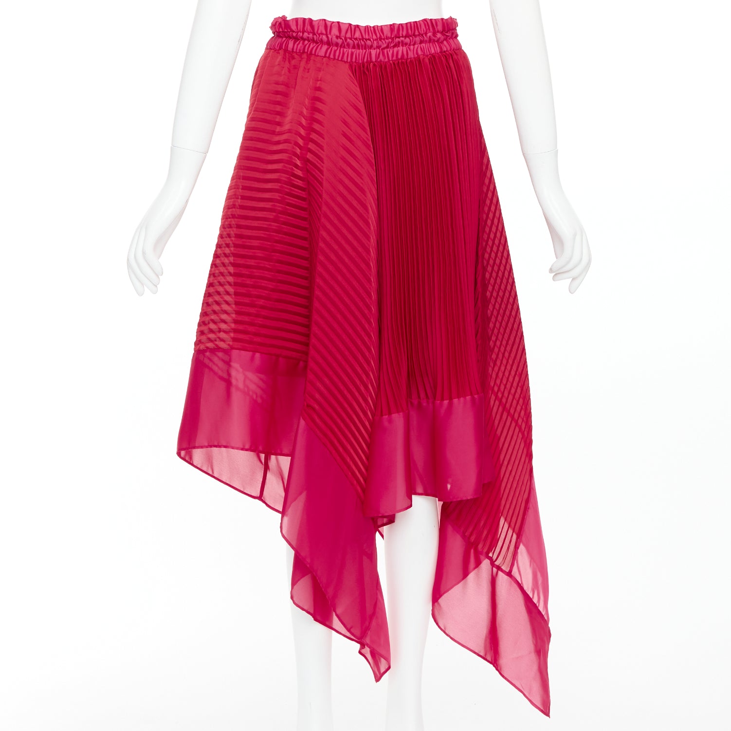 Sacai Satin Drawstring Skirt - Side view