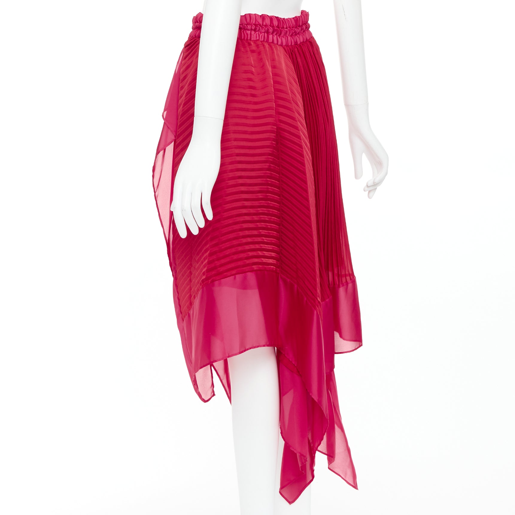 Sacai Satin Drawstring Skirt - Detail 1