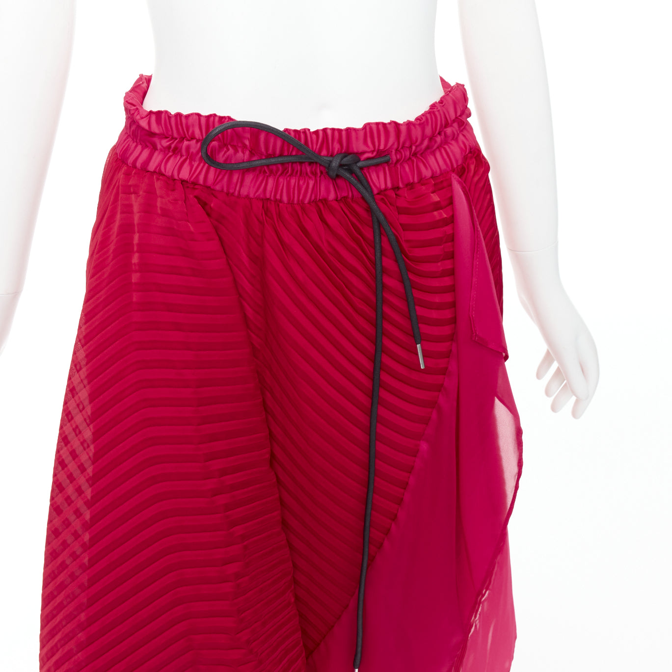 Sacai Satin Drawstring Skirt - Detail 2