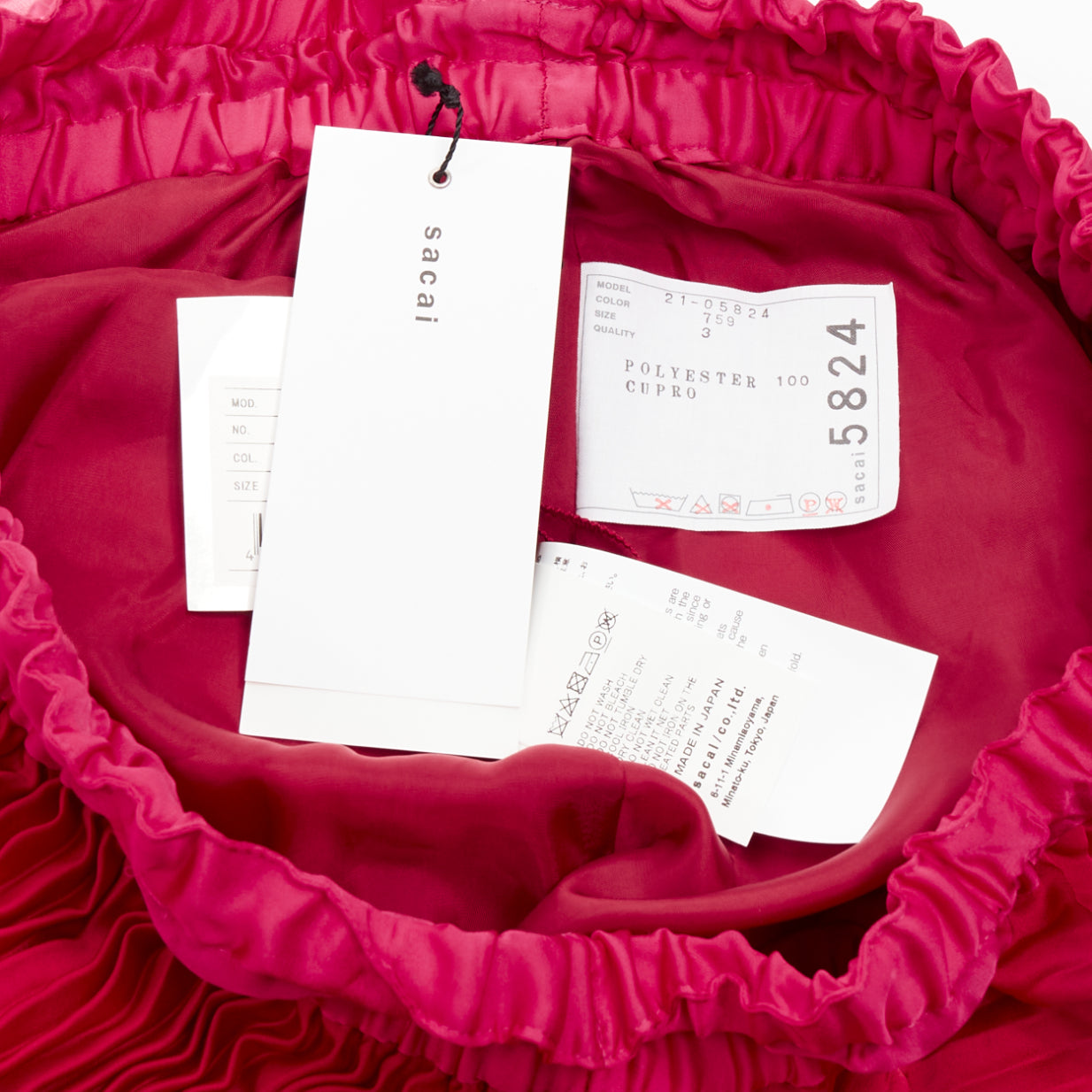 Sacai Satin Drawstring Skirt - Image 10