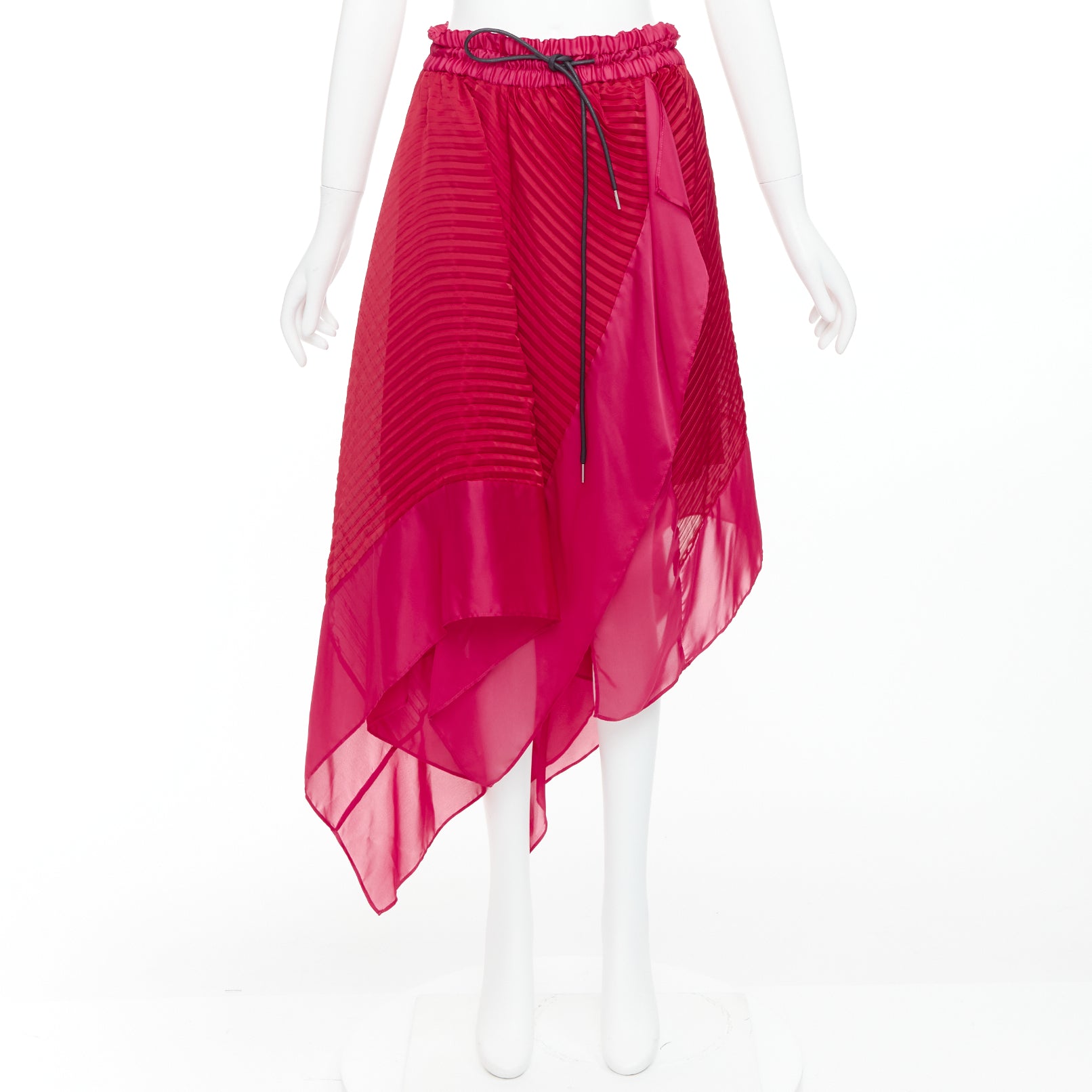 Sacai Satin Drawstring Skirt - Image 11