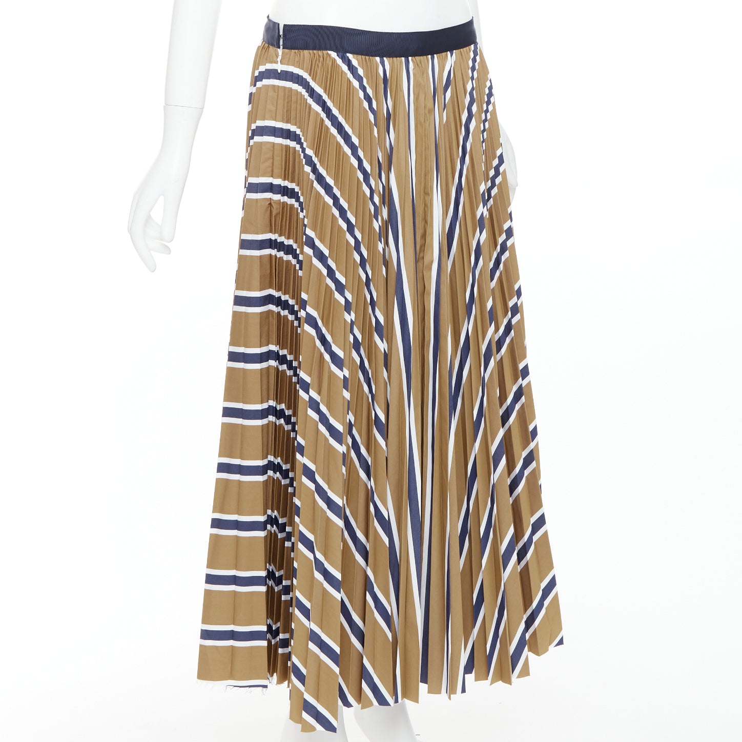 Sacai Striped Ribbon Skirt - Back view