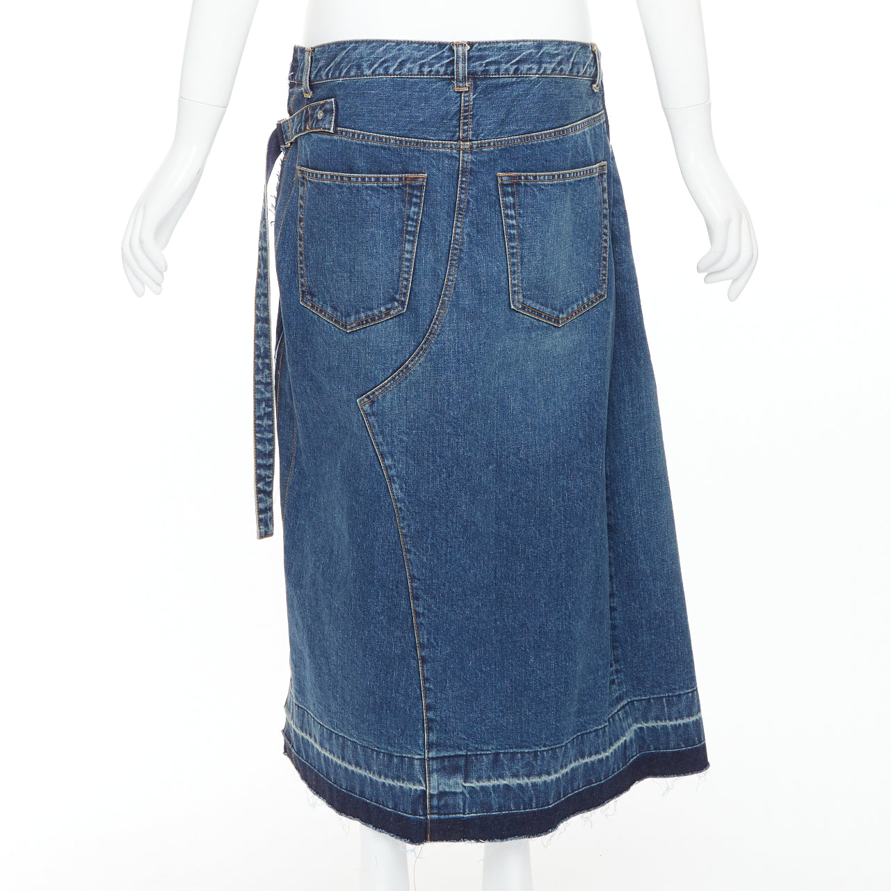 Sacai Layered Denim Skirt - Side view