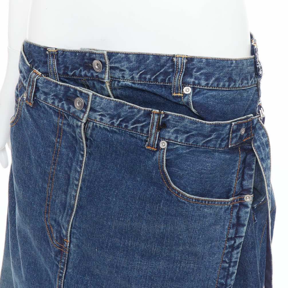Sacai Layered Denim Skirt - Detail 2