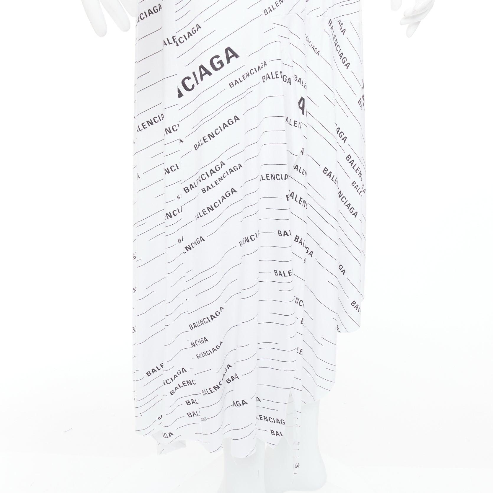 Balenciaga Logo Midi Skirt - Back view