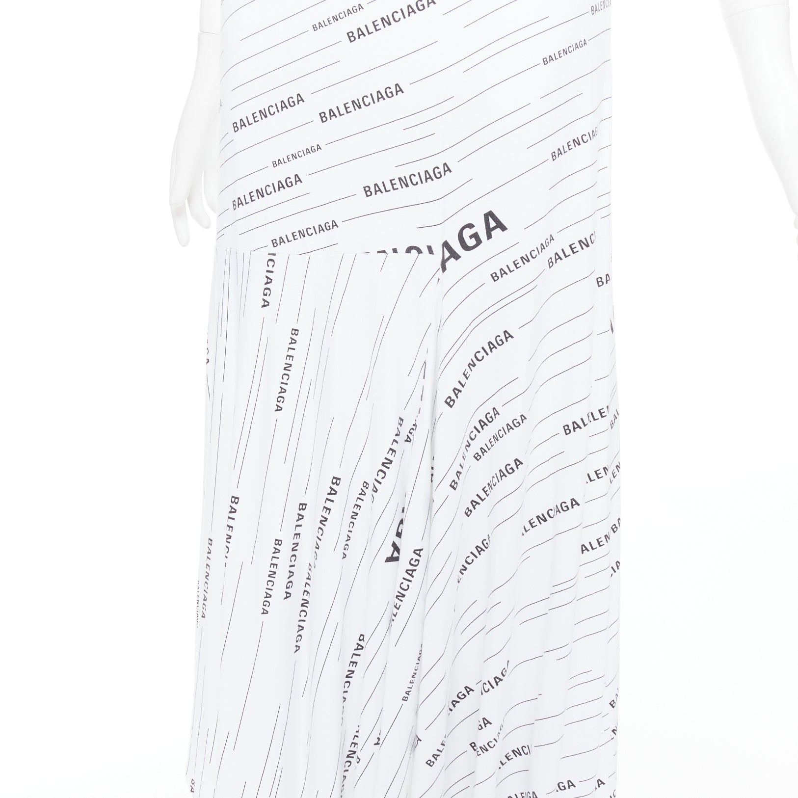 Balenciaga Logo Midi Skirt - Detail 1
