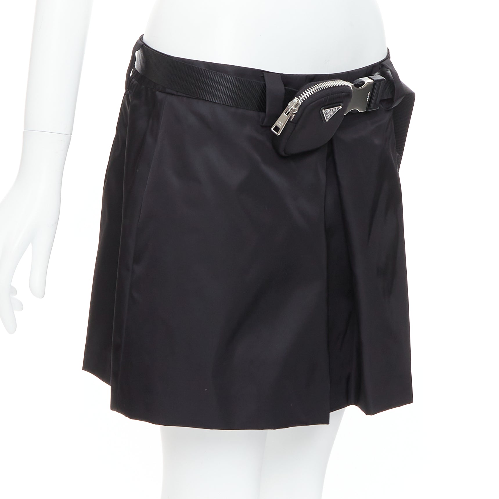 Prada Logo Buckle Skirt - Image 6