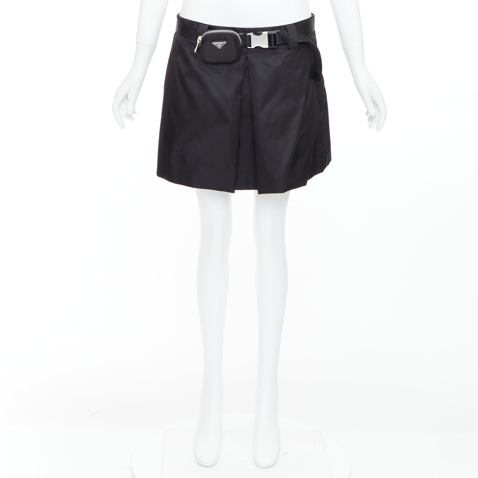 Prada Logo Buckle Skirt - Image 11
