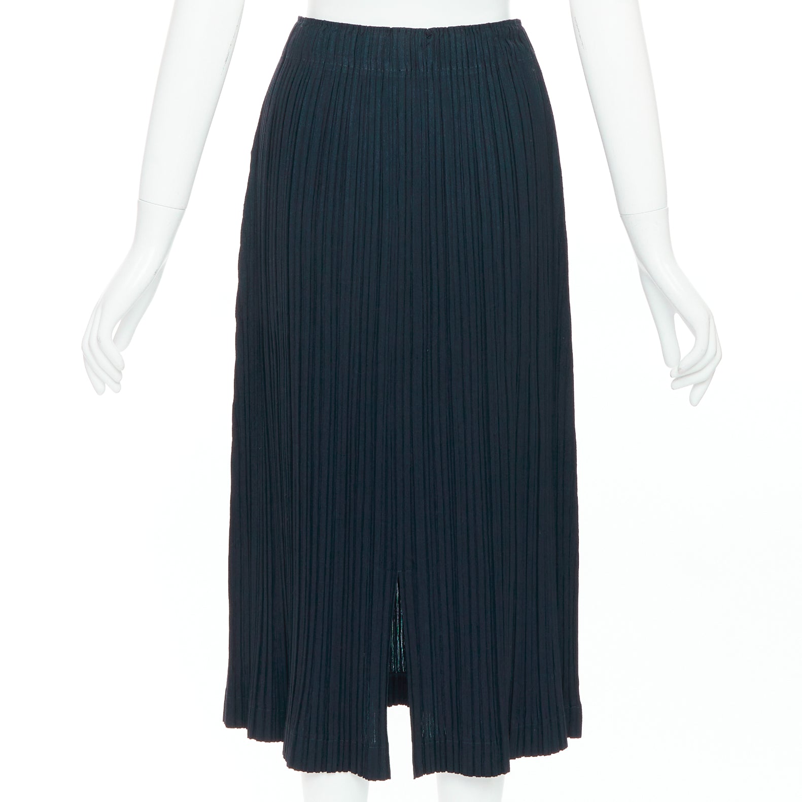 Issey Miyake Pleated Wool Skirt - Side view
