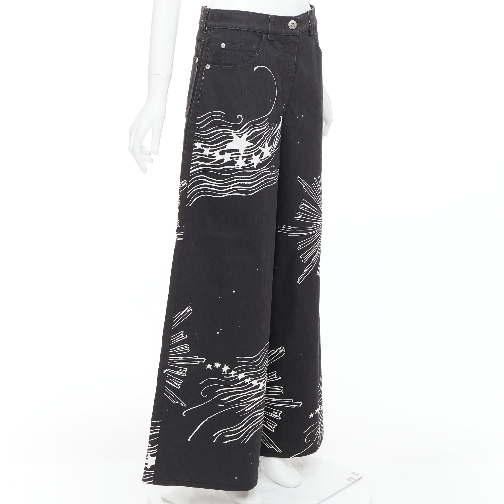 Chanel Horoscope Wide Jeans - Image 6