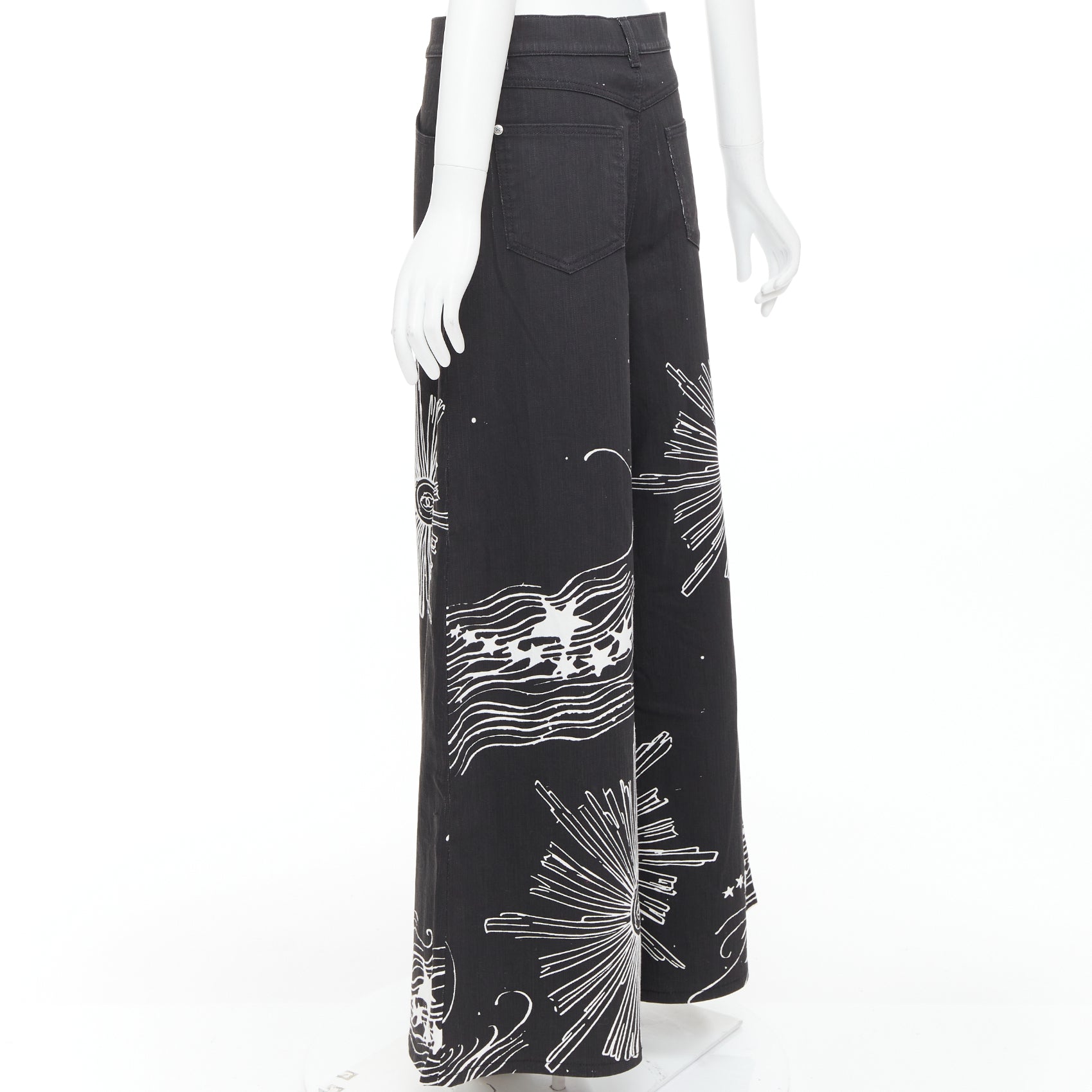 Chanel Horoscope Wide Jeans - Detail 2