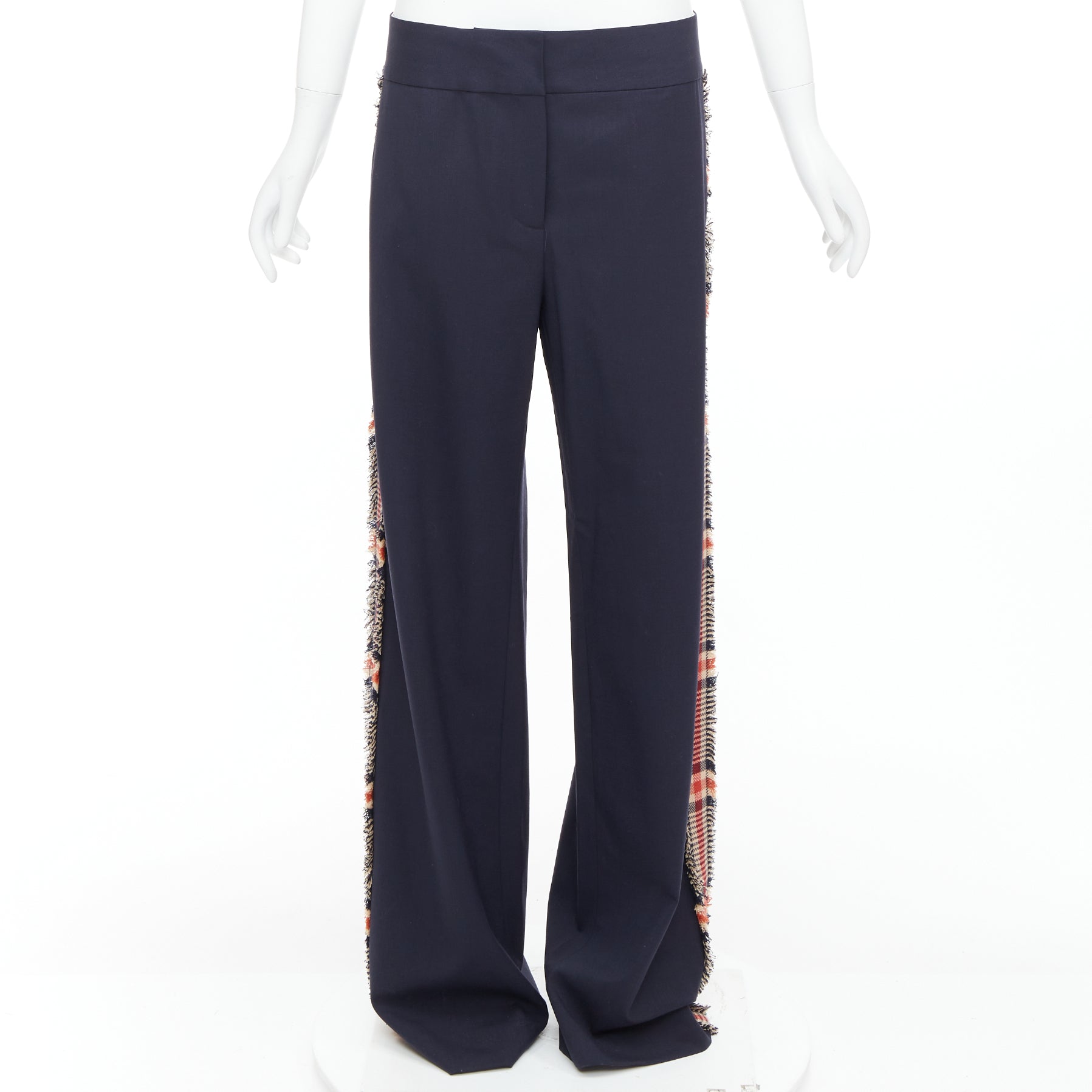 Monse Plaid Trim Trousers - Image 6