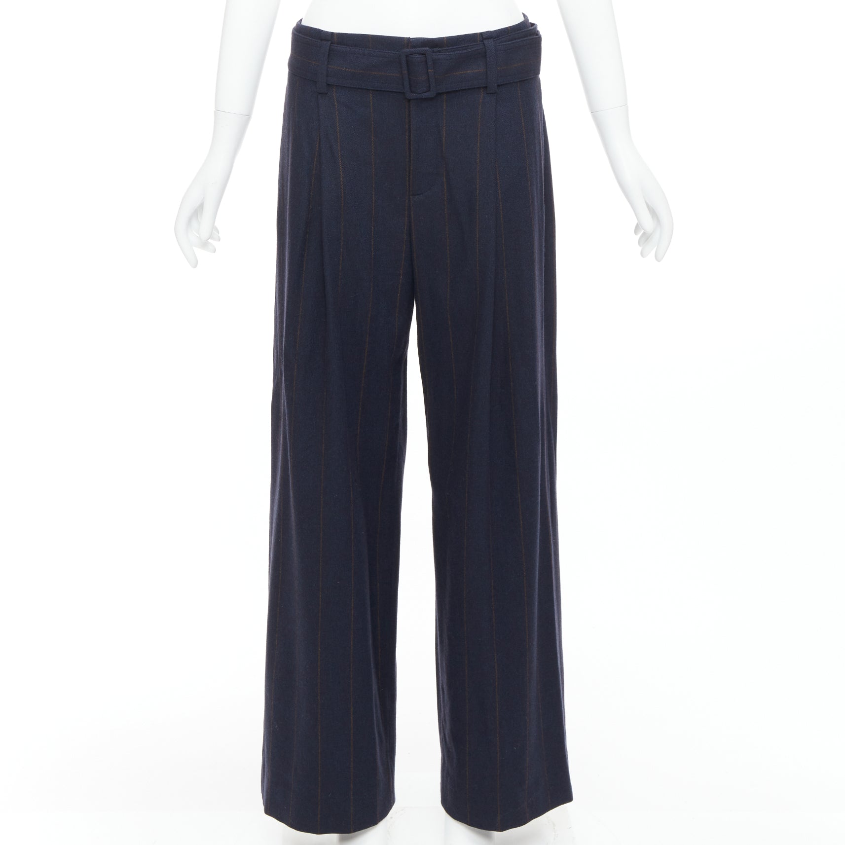 Vince Pinstripe Wide Pants