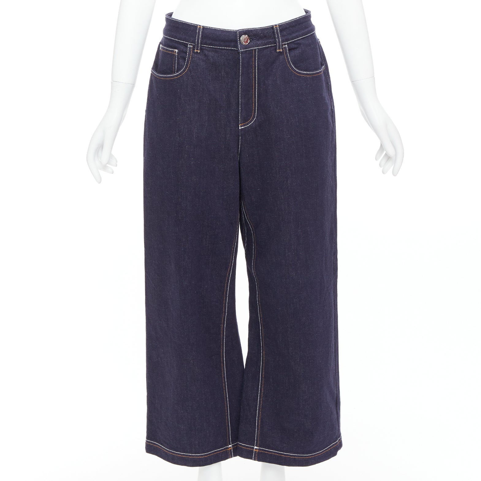 Fendi Brown FF Wide Jeans