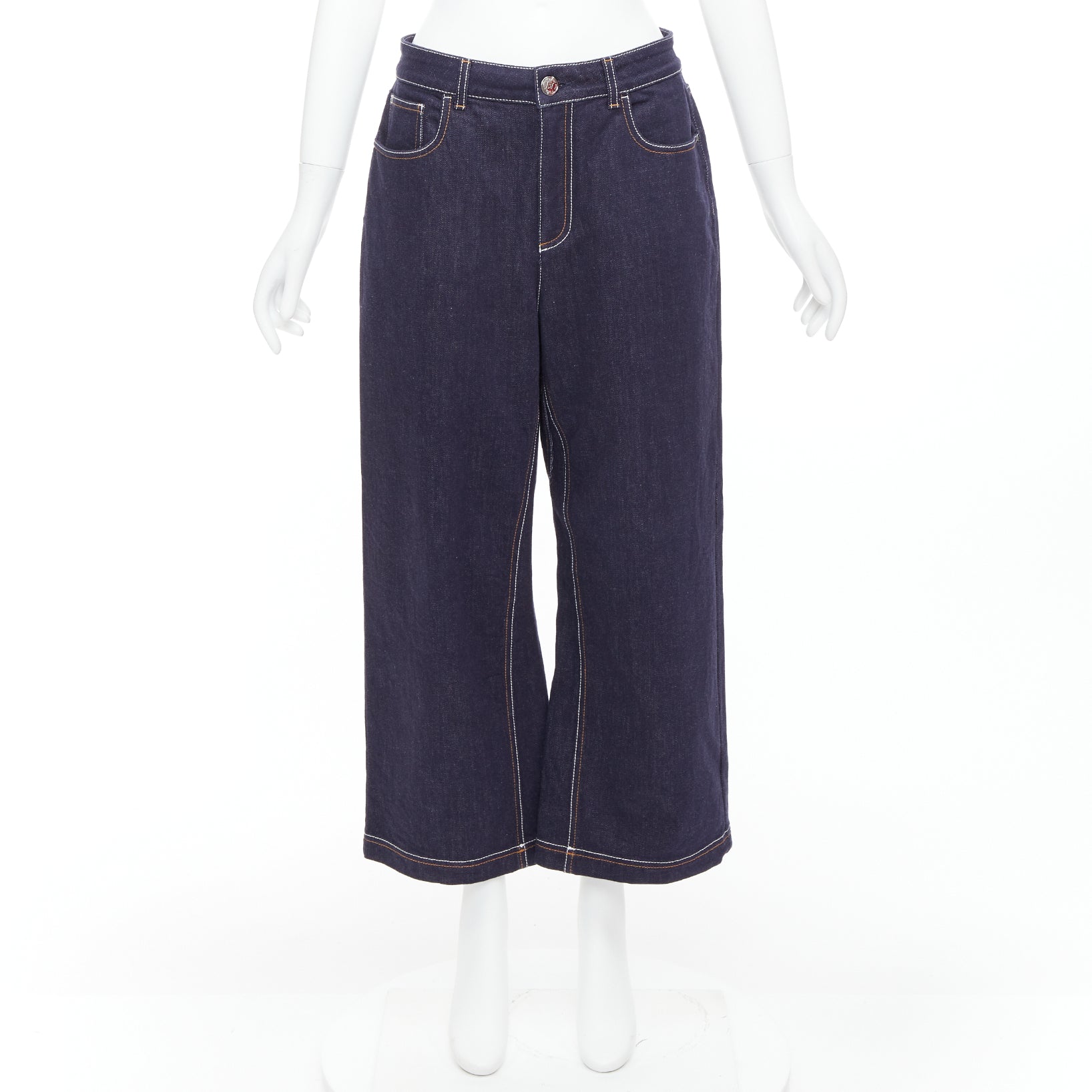 Fendi Brown FF Wide Jeans - Image 11