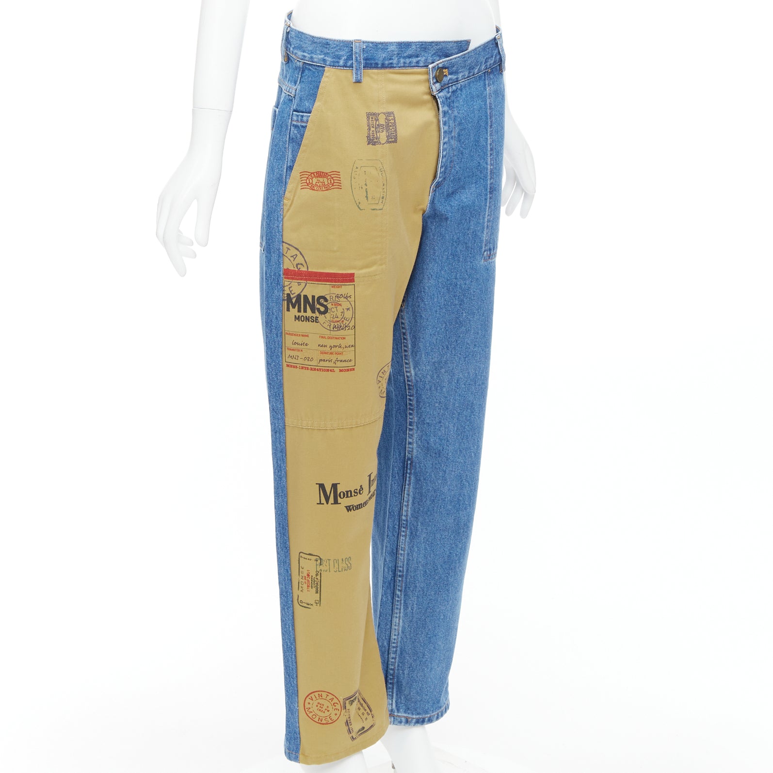 Monse Postcard Split Jeans - Image 6