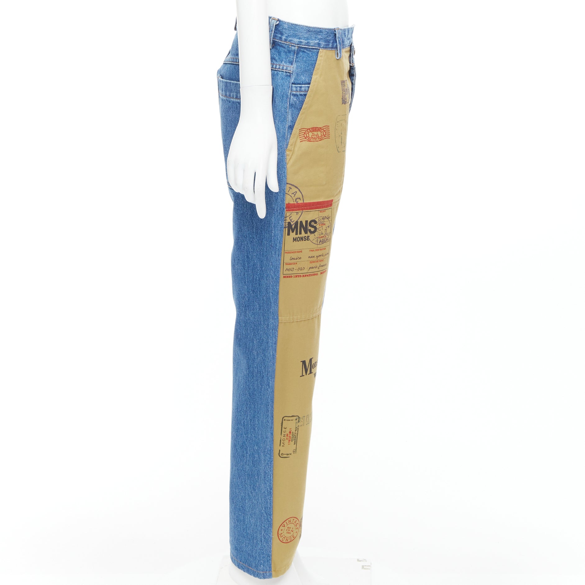 Monse Postcard Split Jeans - 4