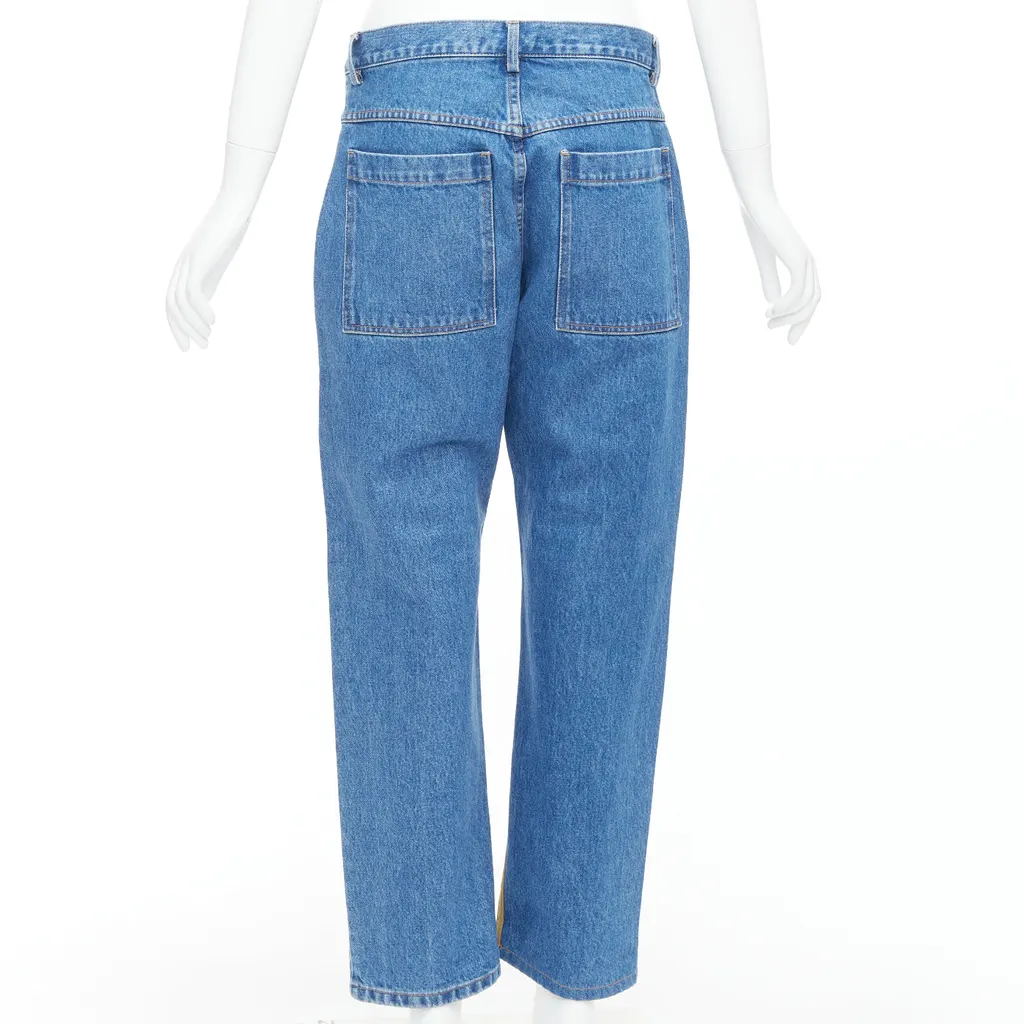 Monse Postcard Split Jeans Blue Cotton Very good - Box View