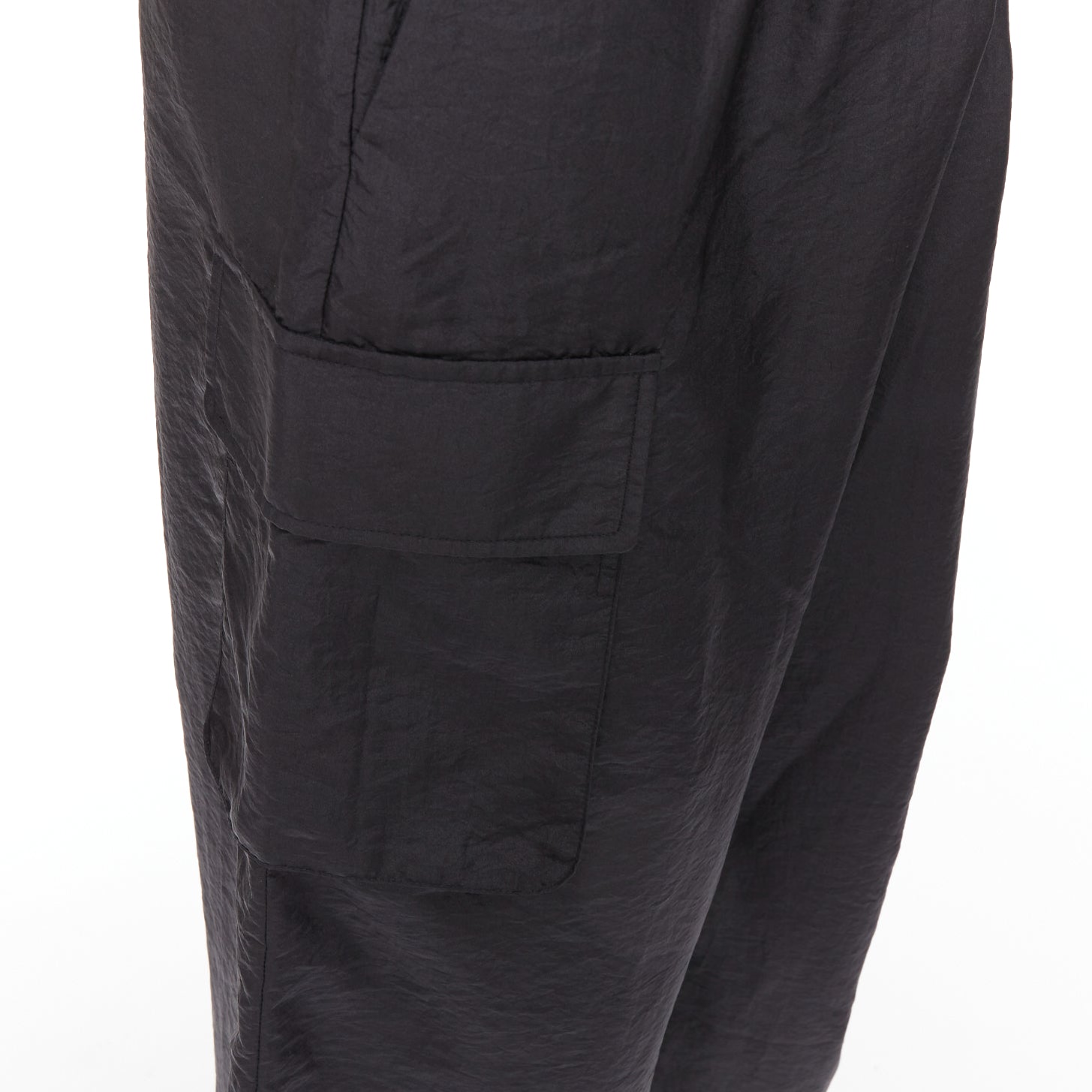 Tibi Crinkle Cargo Pants - Back view