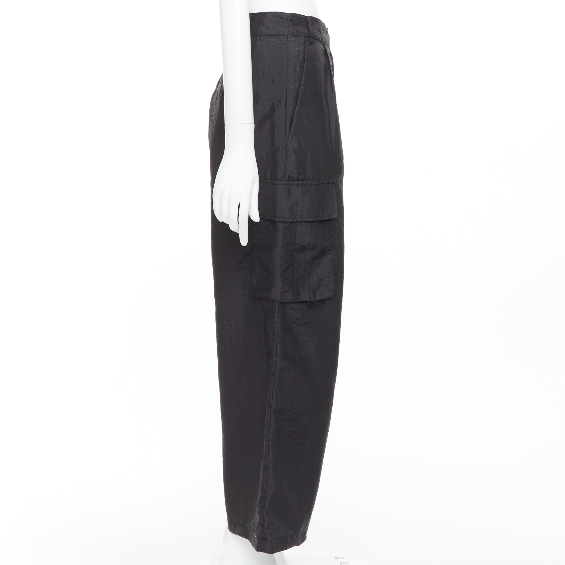 Tibi Crinkle Cargo Pants - 4
