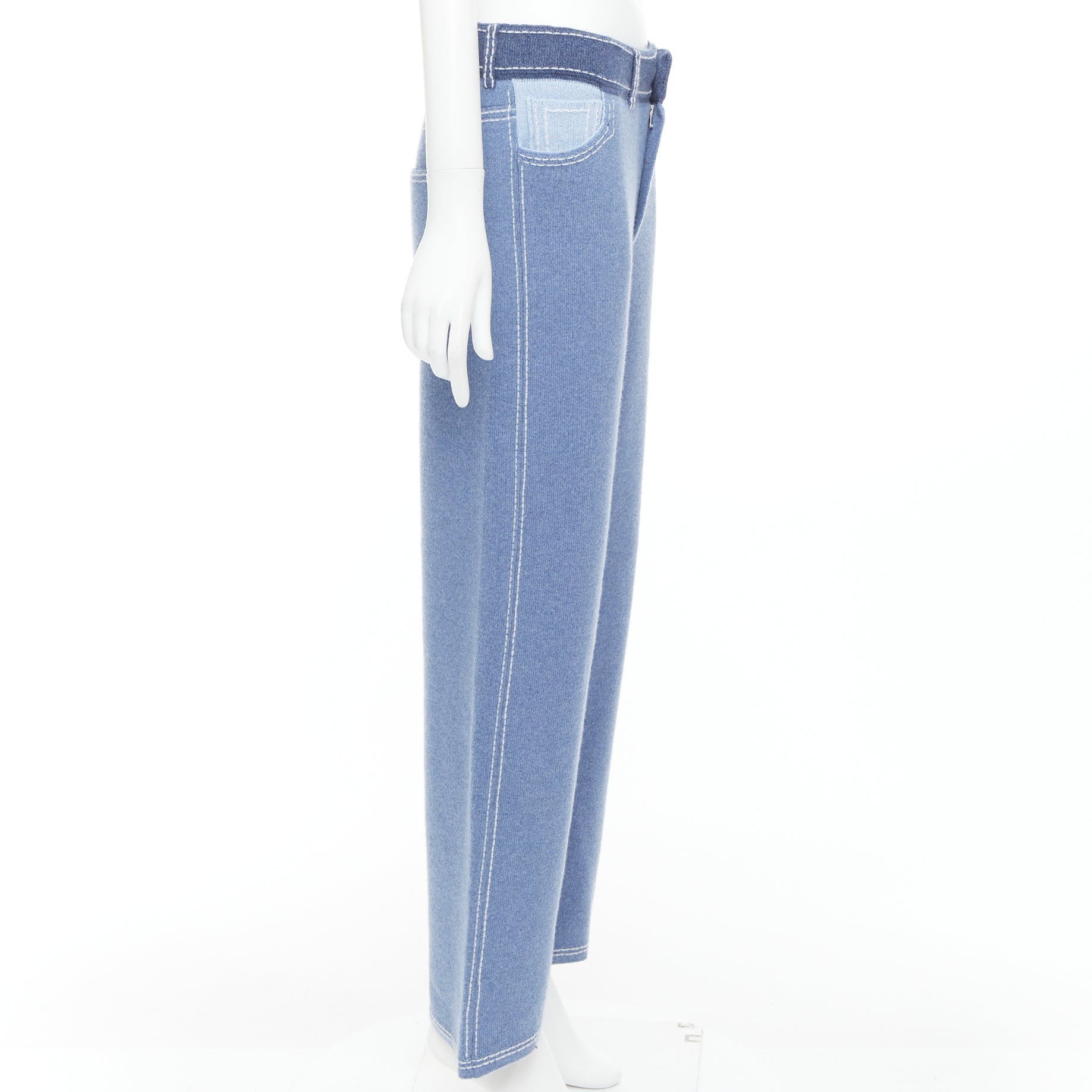 Barrie Topstitch Knit Pants - 4