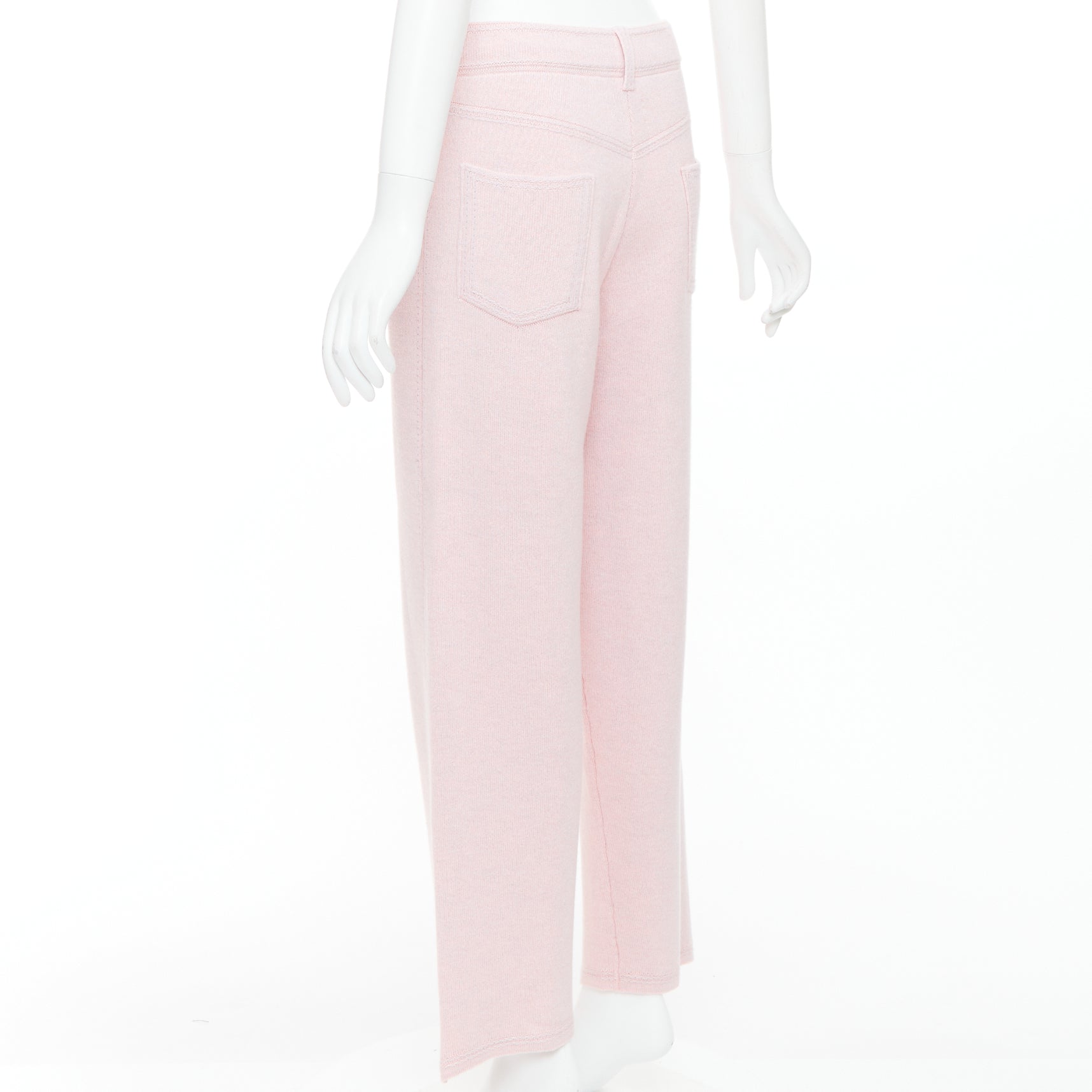 Barrie Pink Knit Pants - Detail 1