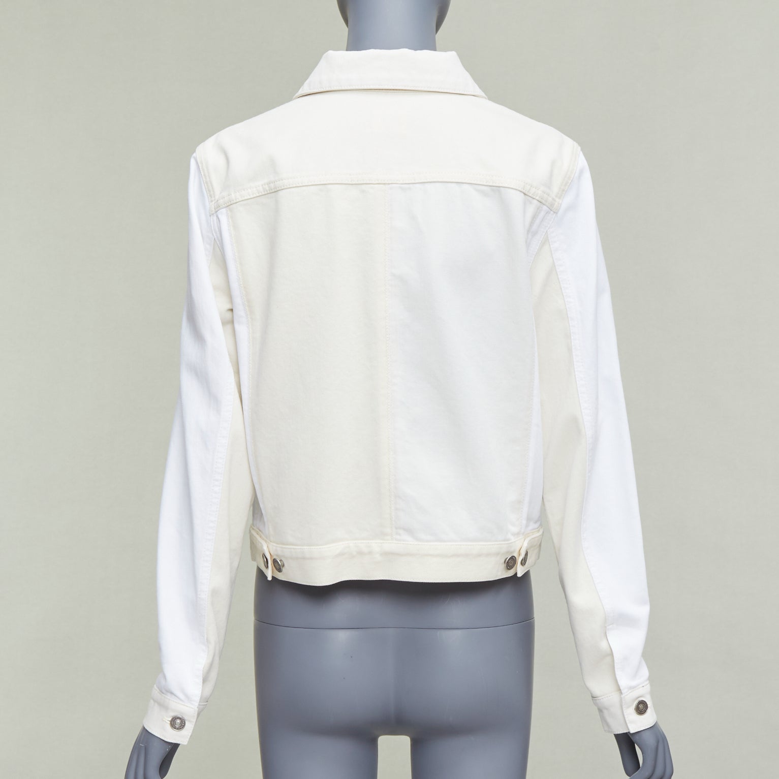 Dior White Denim Logo Jacket - Detail 1