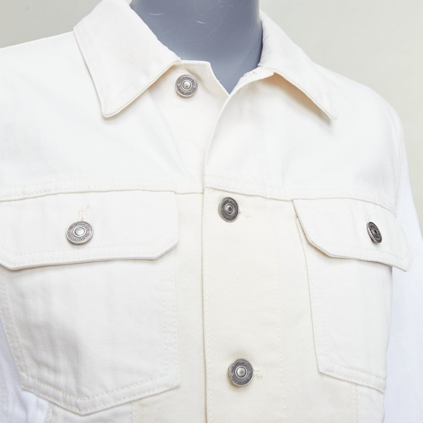 Dior White Denim Logo Jacket - Image 10