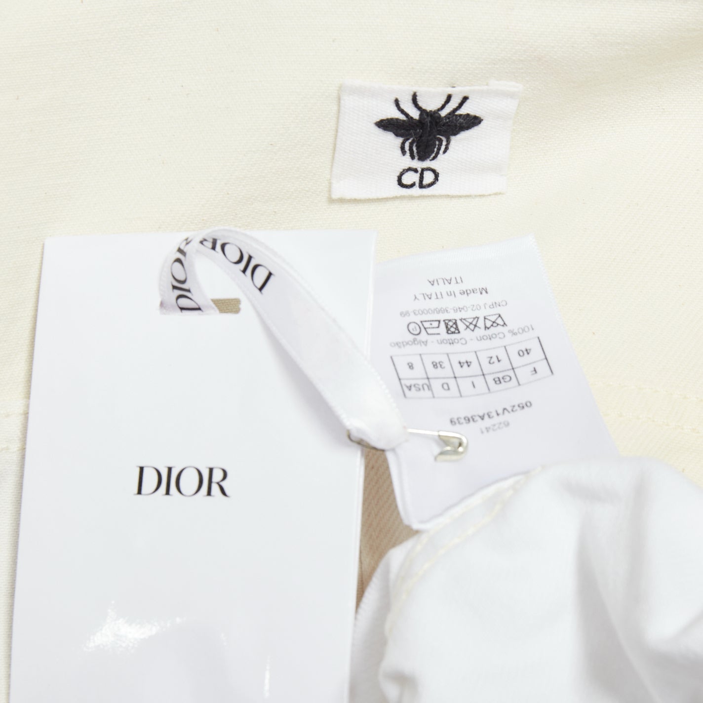 Dior White Denim Logo Jacket - Image 11