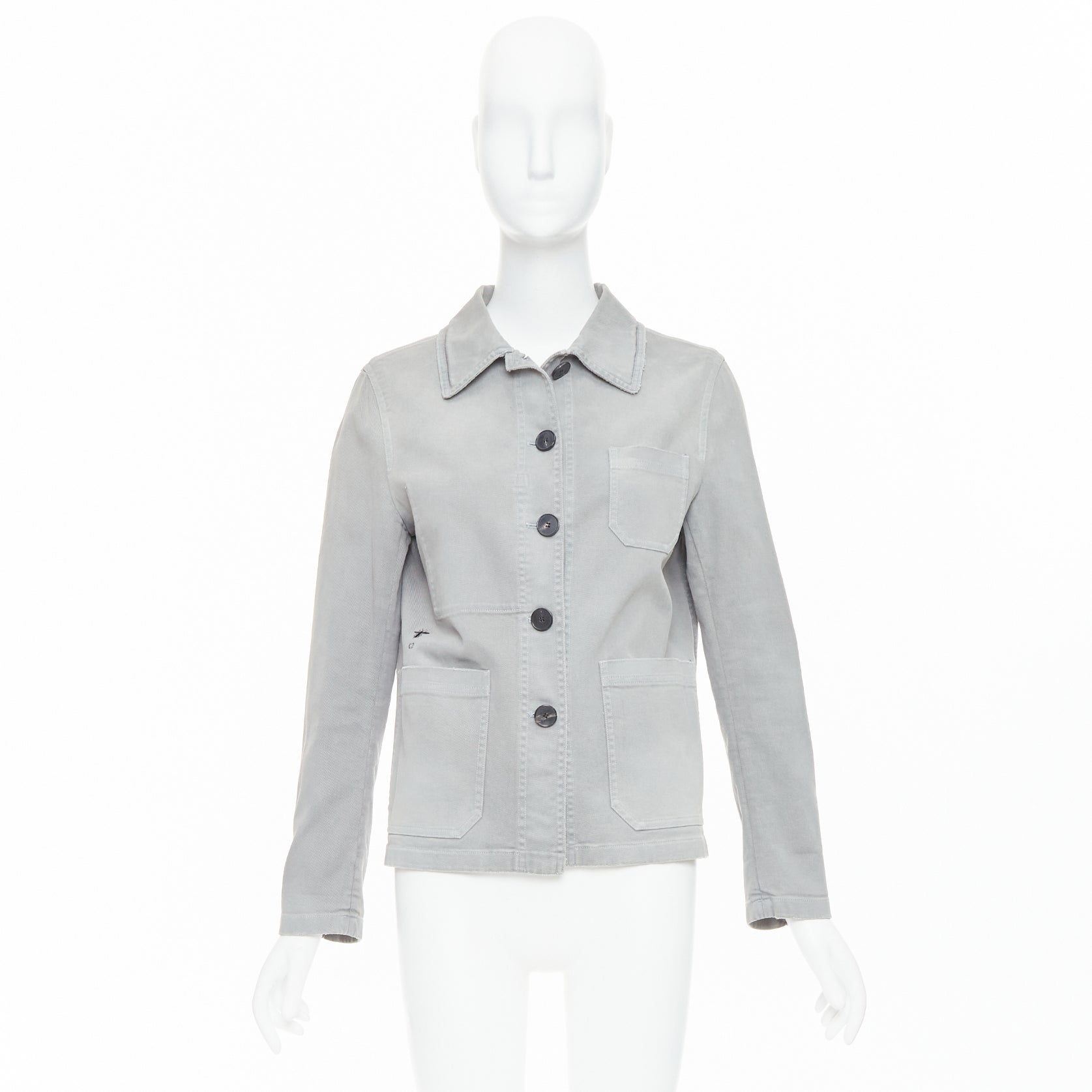 Dior Grey Denim Chore Jacket - Image 12