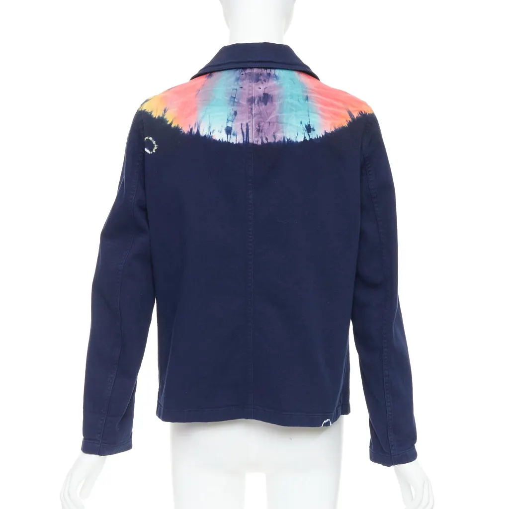 Dior Rainbow Tie-Dye Jacket Blue Cotton Very good - Box View