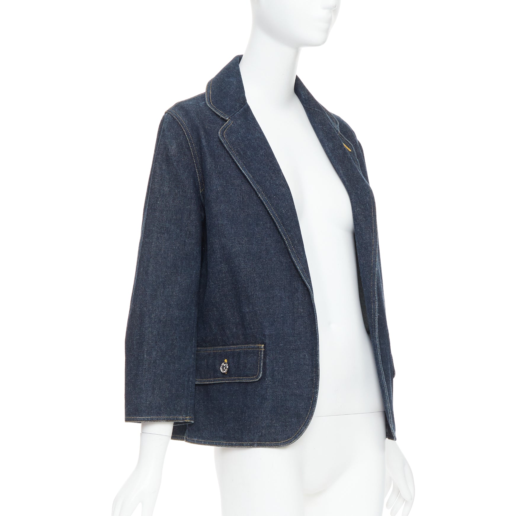 Chanel Indigo Denim Blazer