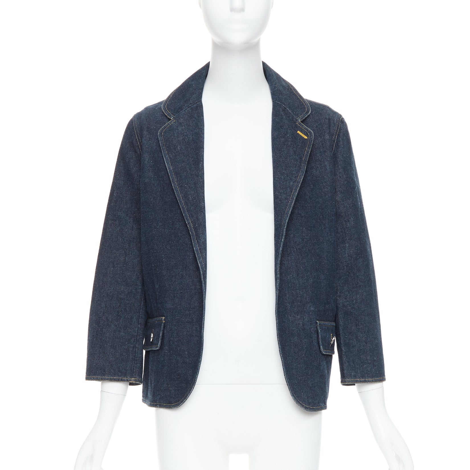 Chanel Indigo Denim Blazer - Image 6