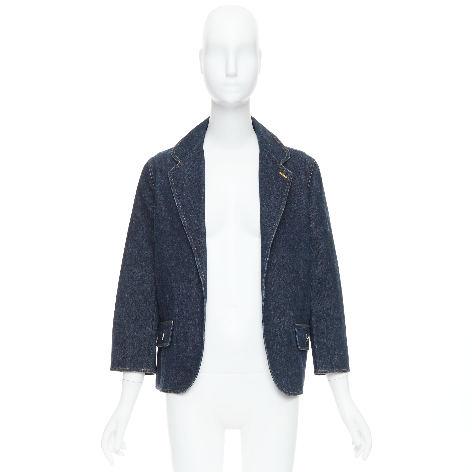 Chanel Indigo Denim Blazer - Image 11