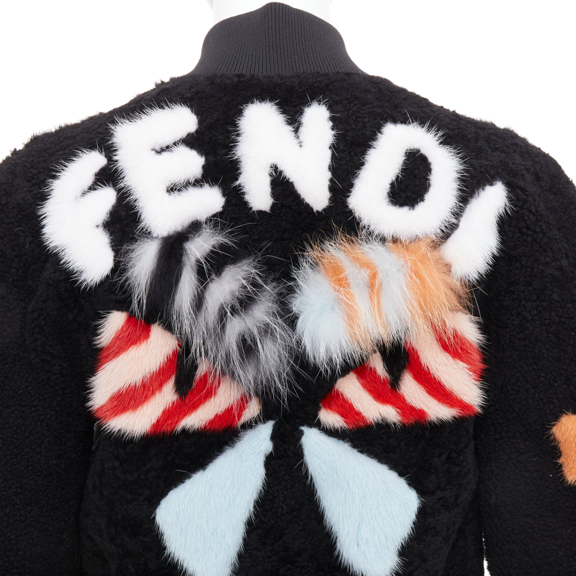 Fendi Black Fur Bomber Jacket - Detail 2