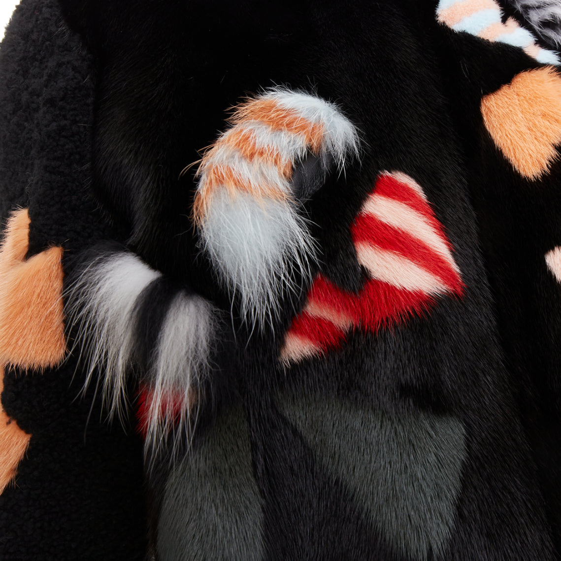 Fendi Black Fur Bomber Jacket - Image 10