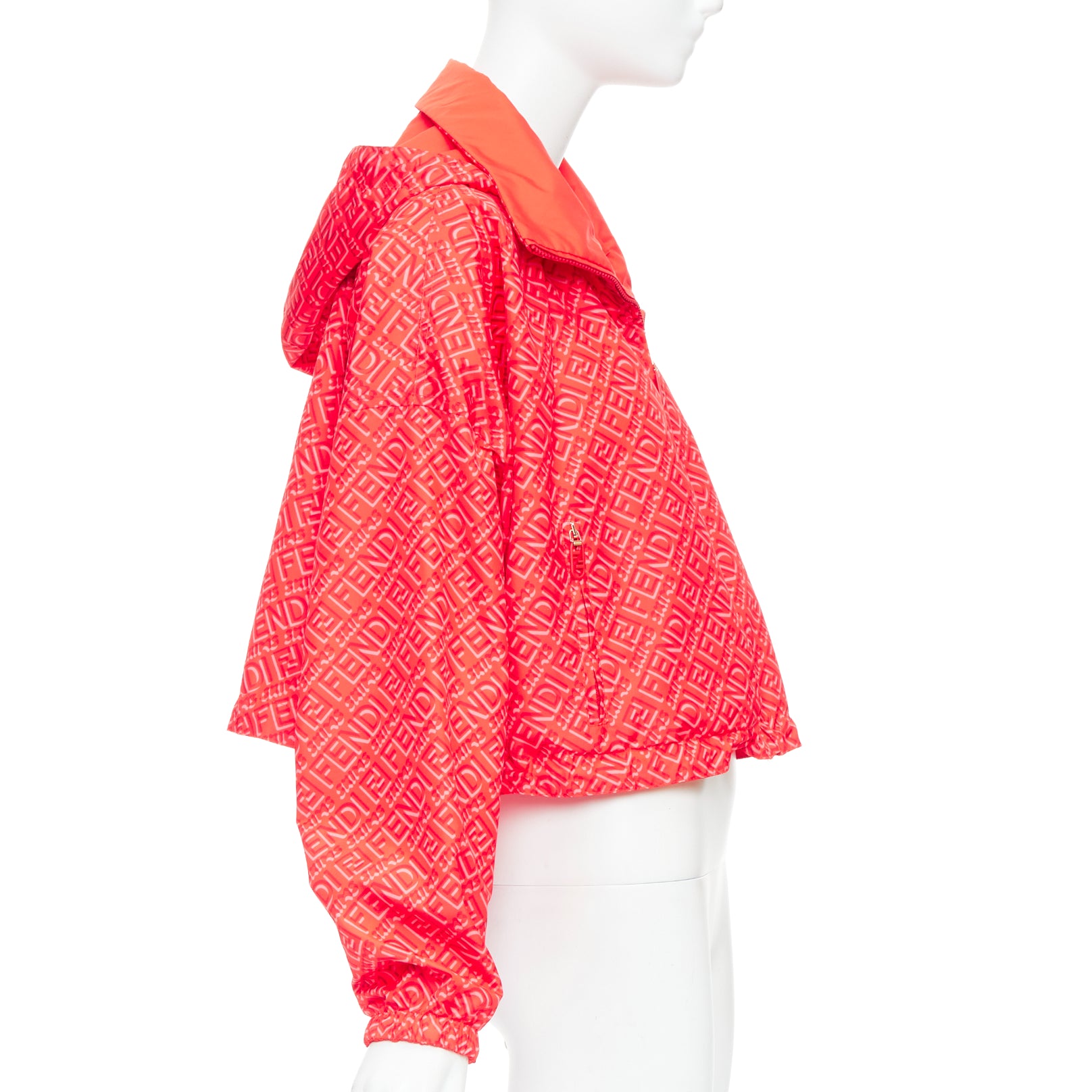 Fendi Red FF Anorak Jacket - Detail 1