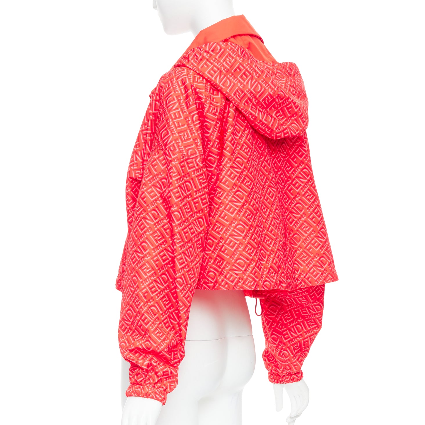Fendi Red FF Anorak Jacket - Image 11