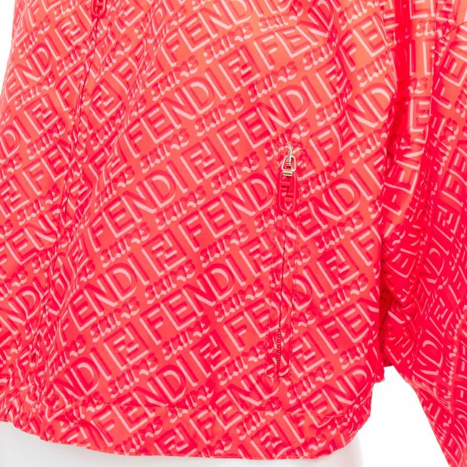 Fendi Red FF Anorak Jacket - Image 12
