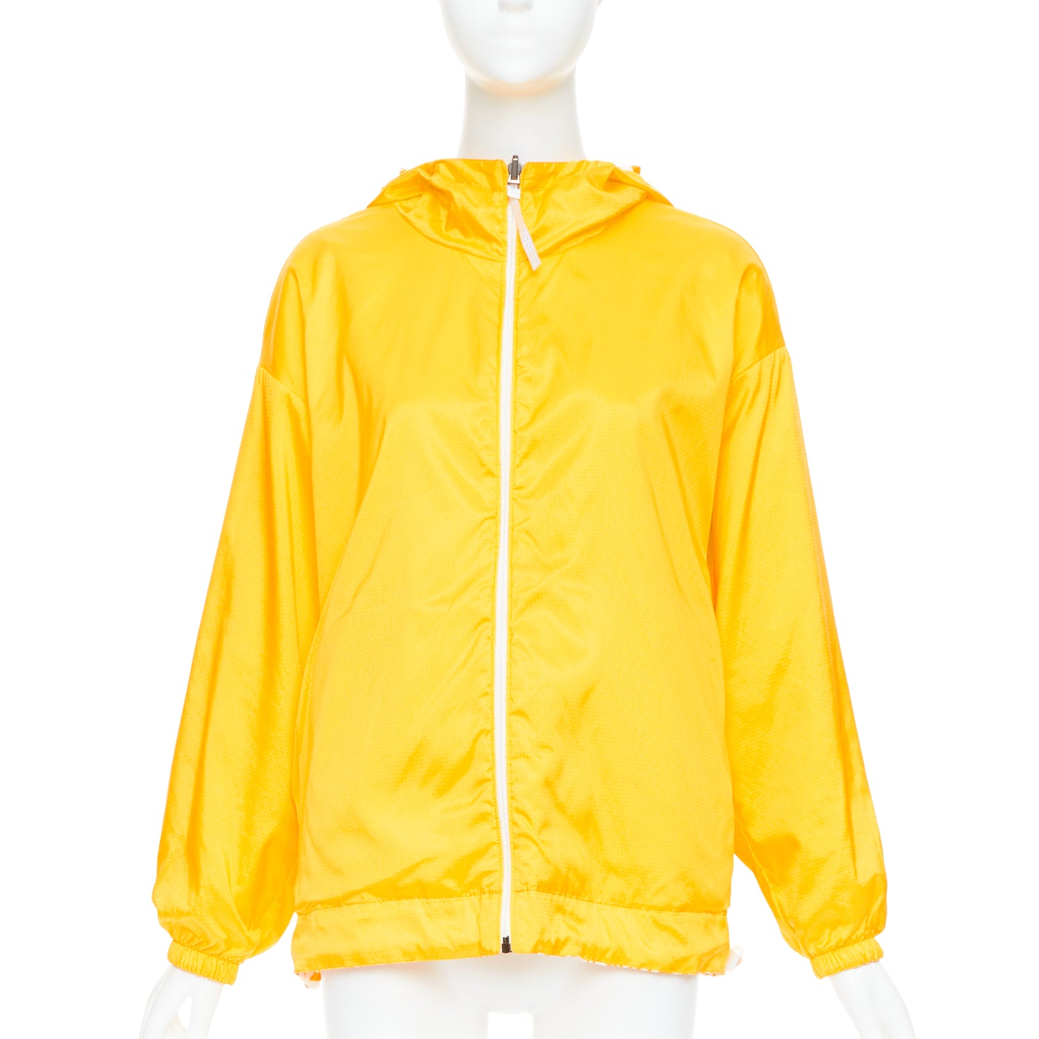 Fendi Yellow Swirl Print Windbreaker - Back view