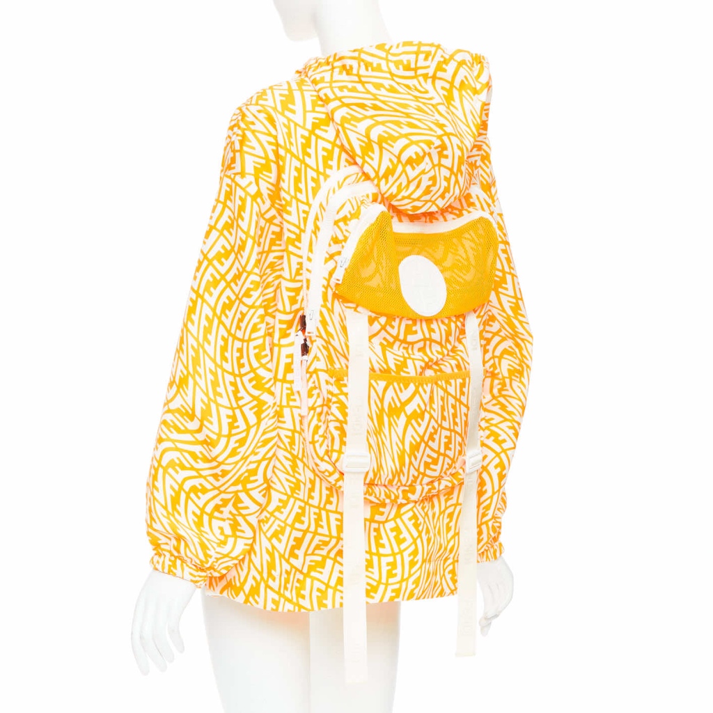 Fendi Yellow Swirl Print Windbreaker - Detail 1