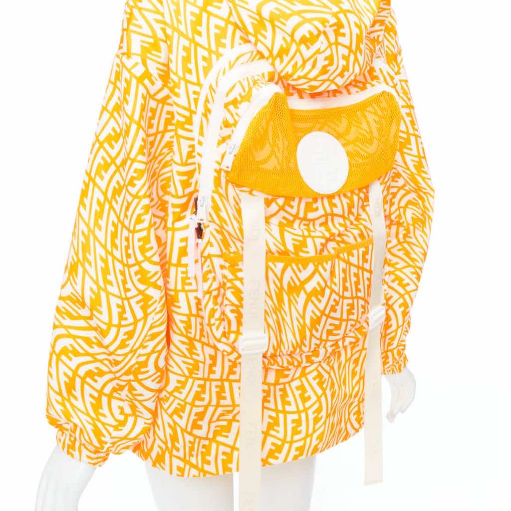 Fendi Yellow Swirl Print Windbreaker - Image 10