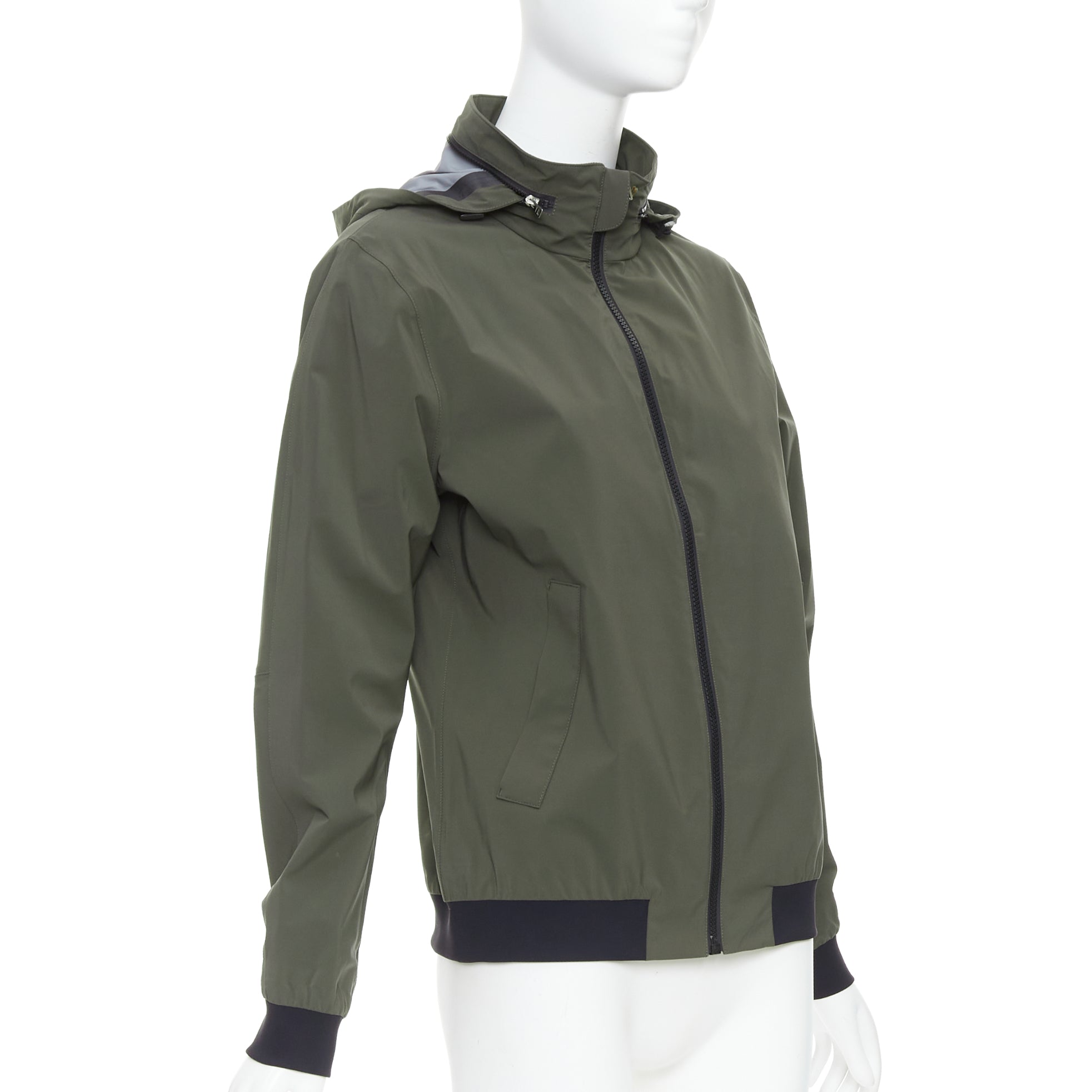 Hermès Khaki Zip Windbreaker - 4