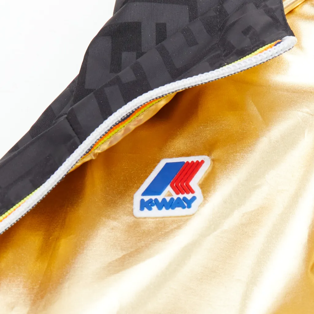 Fendi Gold FF Windbreaker Gold Polyester Very good - Back View
