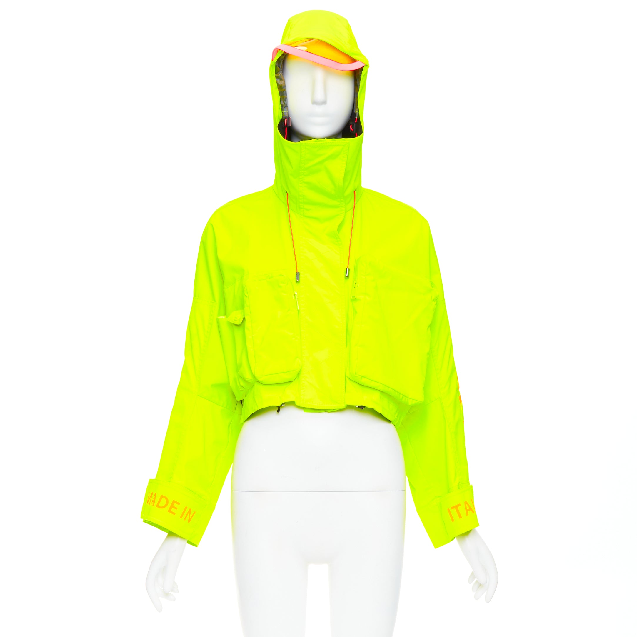 Fendi Yellow Multi-Pocket Anorak - Image 6