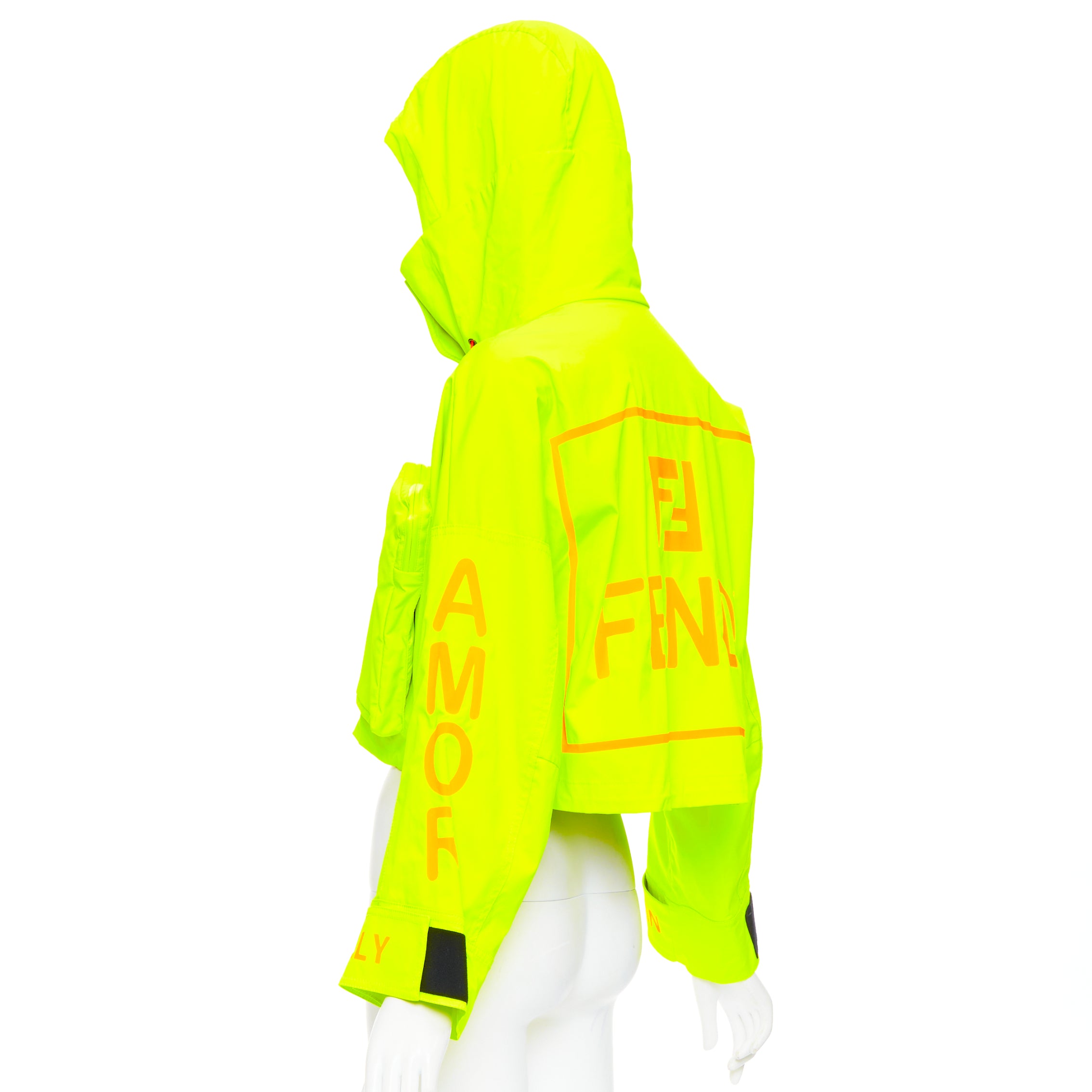 Fendi Yellow Multi-Pocket Anorak - Detail 1