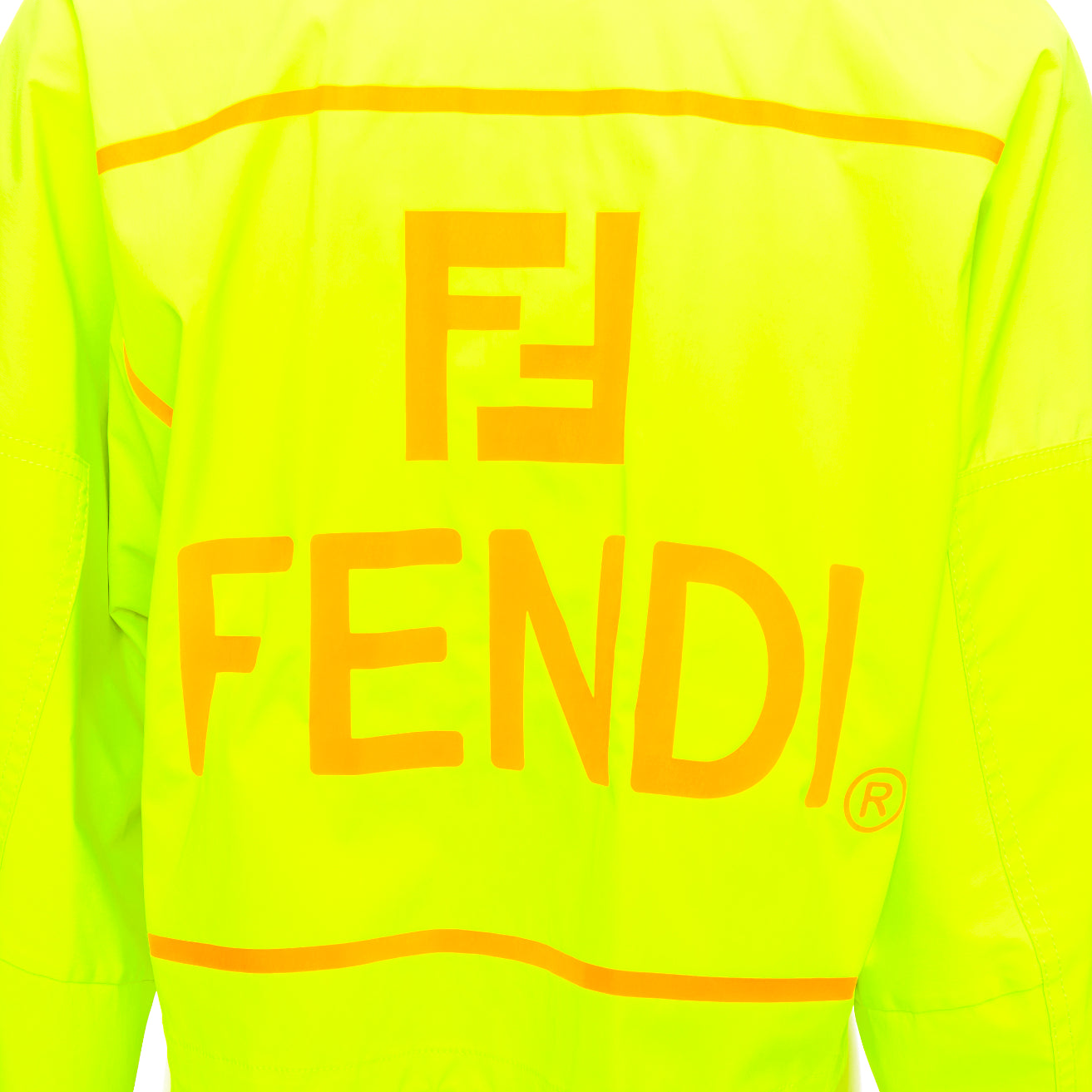 Fendi Yellow Multi-Pocket Anorak - Detail 2